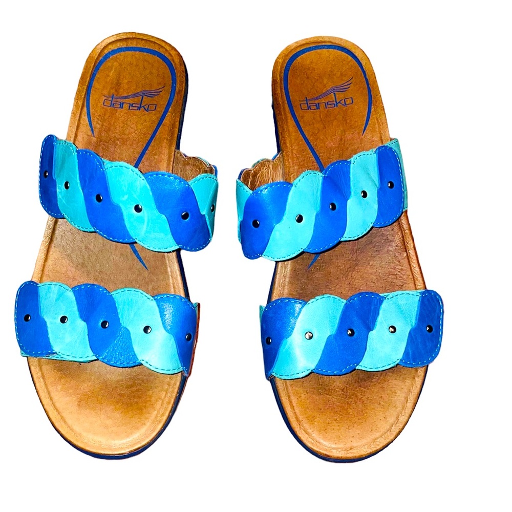 Dansko Teal Blue Sandals Europe 38